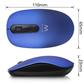 Ewent Wireless Mouse, USB nano receiver, 1200 dpi, blue
