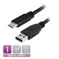 Ewent USB 3.2 Gen1 connection cable, USB C male to USB A male 1.0 m