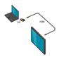 Ewent DVI-D to HDMI adapter, 1x DVI-D male, 1x HDMI A female