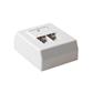 ACT Surface mounted box shielded 2 ports German Style CAT6