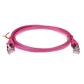 ACT Pink 30.00 meter SFTP CAT6A patch cable snagless with RJ45 connectors
