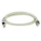 ACT Ivory 0.5 meter SFTP CAT6A patch cable snagless with RJ45 connectors