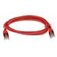 ACT Red 0.5 meter SFTP CAT6A patch cable snagless with RJ45 connectors