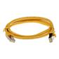 ACT Yellow 2 meter LSZH SFTP CAT6A patch cable snagless with RJ45 connectors