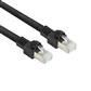 ACT Black 7 meters S/FTP CAT7 PUR flex patch cable snagless with RJ45 connectors (CAT6A compliant)