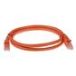 ACT Orange 10 meter U/UTP CAT6A patch cable snagless with RJ45 connectors