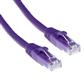 ACT Purple 10 meter U/UTP CAT6A patch cable snagless with RJ45 connectors