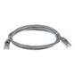 ACT Grey 0.5 meter U/UTP CAT6A patch cable snagless with RJ45 connectors