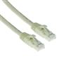 ACT Ivory 0.25 meter U/UTP CAT6A patch cable snagless with RJ45 connectors