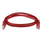 ACT Red 3 meter U/UTP CAT6A patch cable with RJ45 connectors