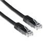 ACT Black 1.5 meter U/UTP CAT6A patch cable with RJ45 connectors