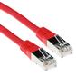 ACT Red 10 meter F/UTP CAT5E patch cable with RJ45 connectors