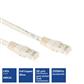ACT Ivory 30 meter U/UTP CAT6 patch cable with RJ45 connectors