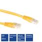 ACT Yellow 2 meter U/UTP CAT6 patch cable with RJ45 connectors