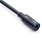 Amphenol Q8D-04AFFM-QL8A01 HS-Lok 4 pin female - open end molded cable, size Q8, 5 A, black, 1 meter