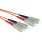 ACT 1.5 meter LSZH Multimode 62.5/125 OM1 fiber patch cable duplex with SC connectors