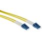 ACT 0.5 meter singlemode 9/125 OS2 duplex armored fiber patch cable with LC connectors