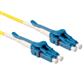 ACT 5 meter Singlemode 9/125 OS2 G657A duplex uniboot fiber cable with LC connectors with extractor