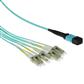 ACT 3 meter Multimode 50/125 OM3 fanout patchcable 1 X MTP female - 4 X LC duplex 8 vezels