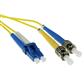 ACT 5 meter LSZH Singlemode 9/125 OS2 fiber patch cable duplex with LC and ST connectors