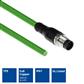 ACT Industrial 1.50 meters Sensor cable M12A 8-pin male to open end, Ultraflex TPE cable, shielded