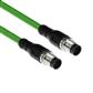 ACT Industrial 5.00 meters Sensor cable M12A 8-pin male to M12A 8-pin male, Ultraflex TPE cable, shielded