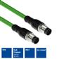 ACT Industrial 8.00 meters Sensor cable M12A 8-pin male to M12A 8-pin male, Ultraflex TPE cable, shielded