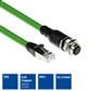 ACT Industrial 4.00 meters Sensor cable M12A 8-pin female to RJ45 male, Ultraflex SF/UTP TPE cable, shielded