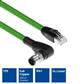 ACT Industrial 5.00 meters Sensor cable M12D 4-pin male right angled to RJ45 male, Superflex Xtreme TPE cable, shielded